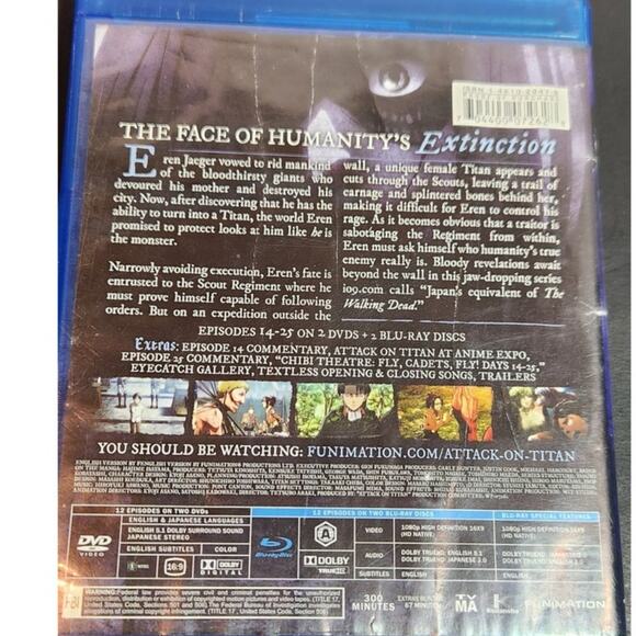 Attack on Titan: Part 2 [Limited Edition] [4 Discs] [Blu-ray/DVD] - Picture 3 of 7